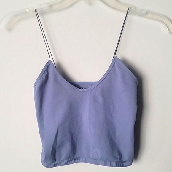 Free People XS S Brami Gray Grey Cami Crop Tank Boho Coquette BalletCore Sexy - Picture 2 of 5